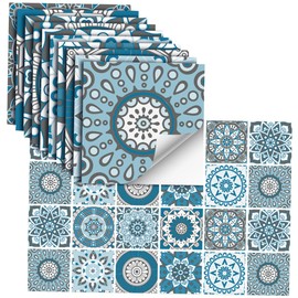 STOBAZA Sturdy PVC Kitchen Tile Decals 48pcs Removable Wall Stickers for DIY Decor