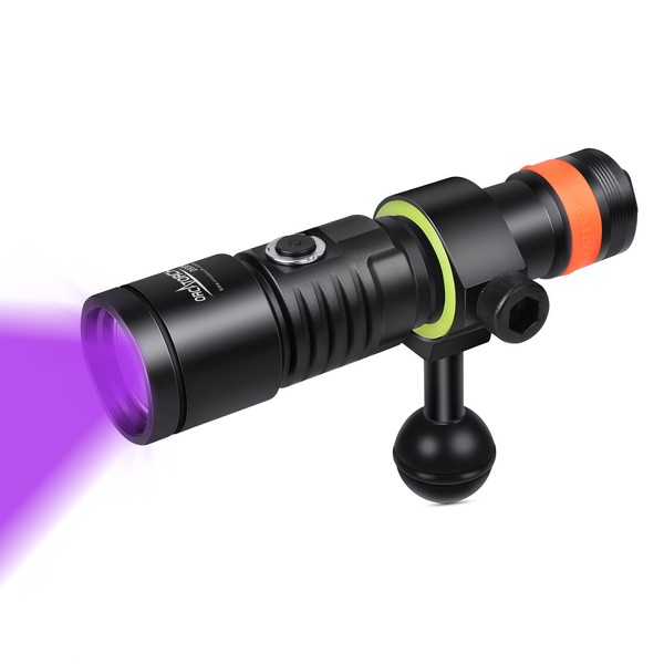 ORCATORCH D530V Scuba Diving Video Light with 395NM LED UV