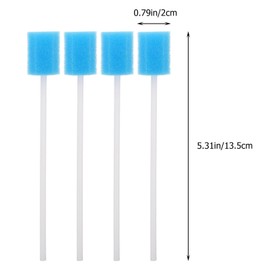 GLEAVI Oral Care Sponge Swabs 50 Pcs 4.7 Inch Soft Mouth Cleaning Sticks Lightweight Portable for Daily Oral Hygiene Travel Patient Use