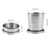 Stainless Steel Drinking Cup, Foldable Stainless Steel Travel Cup, Folding