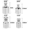 4 Piece Socket Adapter 1/4" to 3/8", 3/8" to 1/4",