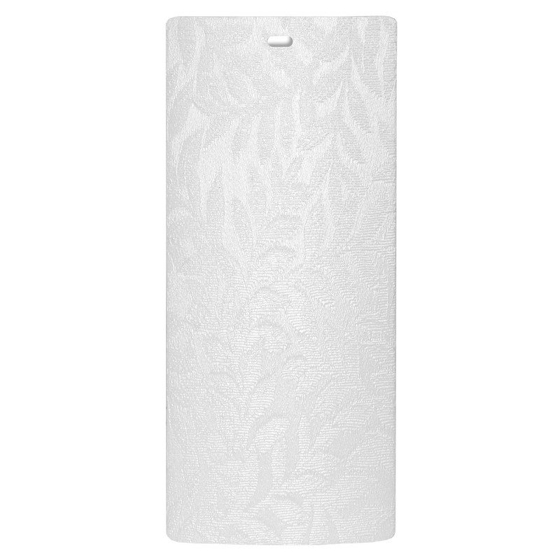 DALIX Rainforest White Vertical Blind Texture Slats Window Size 58.5