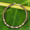 NOVICA Artisan Handmade Silver Accent Wristband Bracelet 950 from Thailand