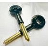 2 x Universal Brass Star Bolt Key Security Rack Door