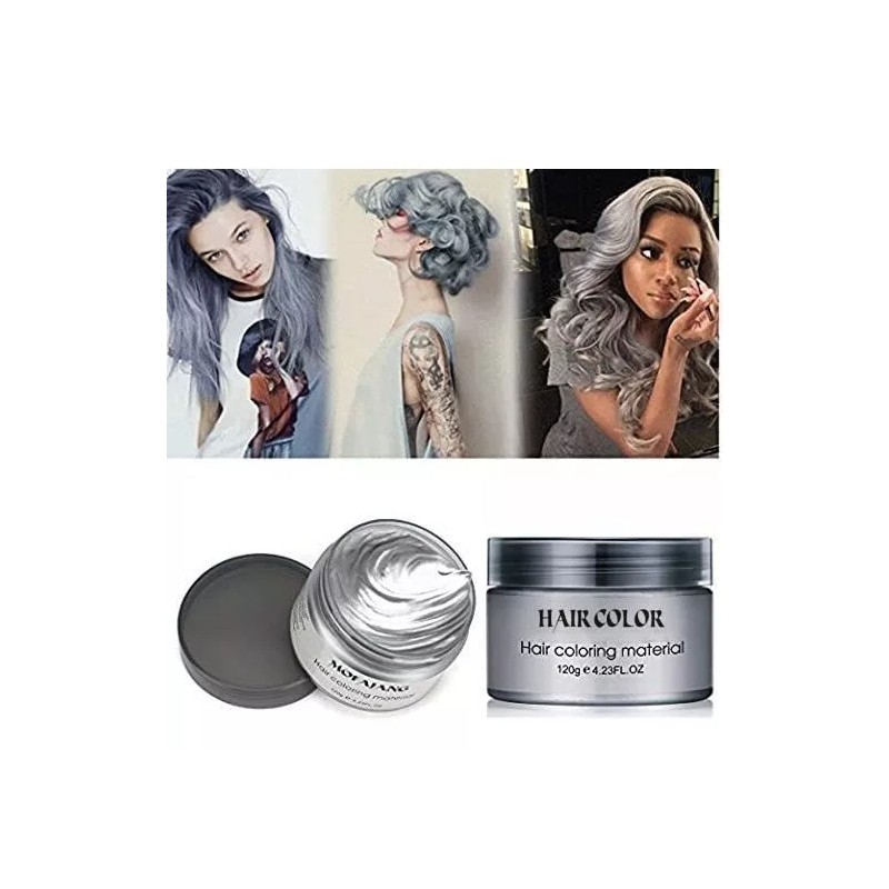 Efly Cera Temporal Para Pintar El Cabello Colo Gris Plateado