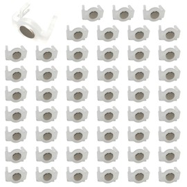 Kunpengzhi 50 Packs Heavy Duty Light Clips,Extra Strong Magnetic Christmas Light Clips, Holiday Lighting Magnet for C9, C7 Sockets，Patio Lighting, Christmas Tree (50, Translucency White)