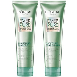 L'Oreal Paris Hair Care EverStrong Thickening Sulfate Free Shampoo & Conditioner Kit, Thickens + Strengthens, For Thin, Fragile Hair, (8.5 fl. oz. eac