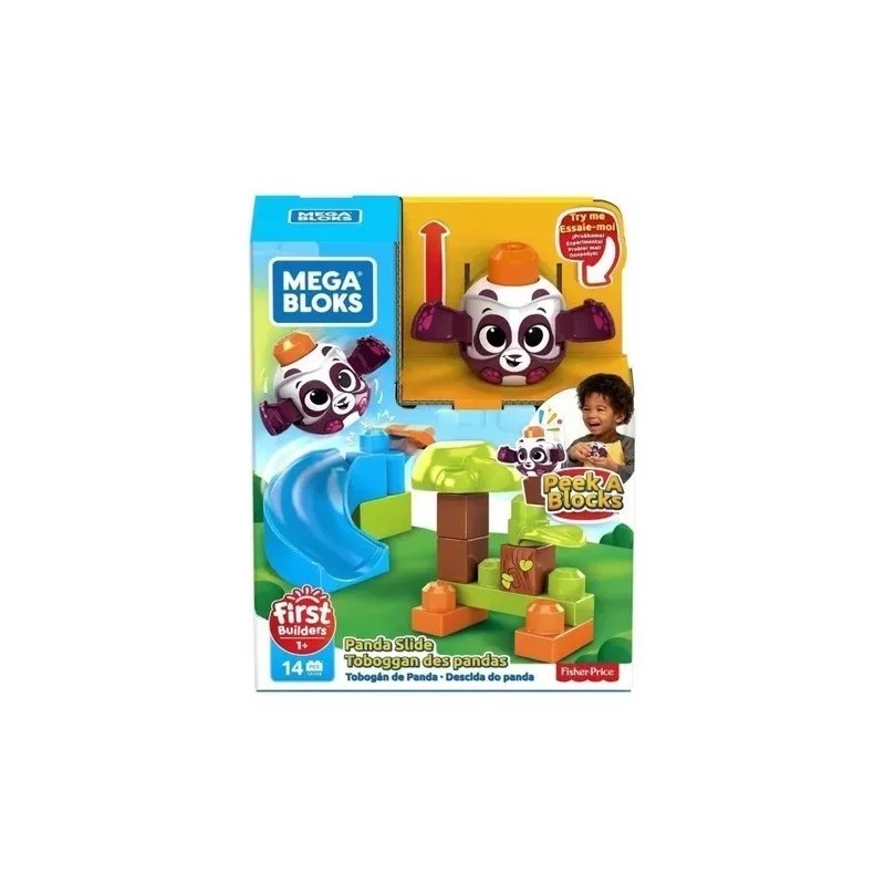 Mega Bloks Tobogan De Panda 14 Pz First Builders Mega