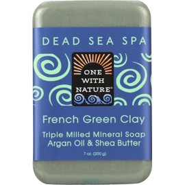 One with Nature French Clay Soap - French Green - Case of 6-7 oz.