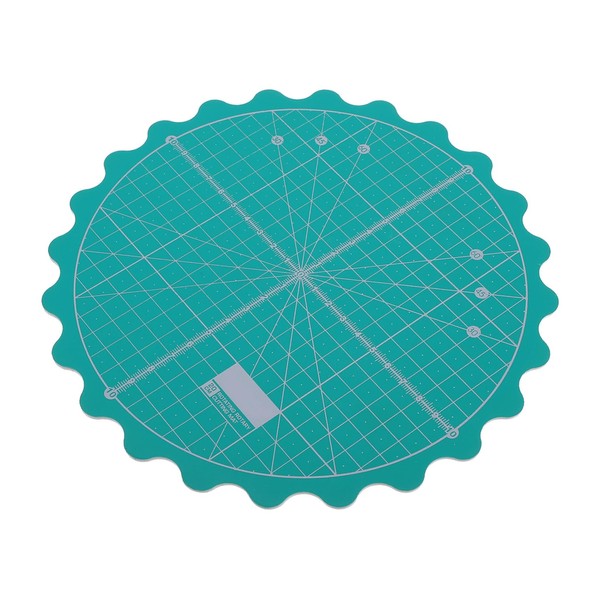 DOITOOL 1Pc Self Healing Fabric Rotating Cutting Mat Lightweight Round