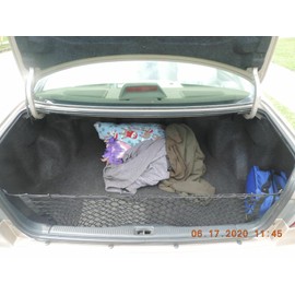 EACCESSORIES EA Rear Trunk Organizer Cargo Net for Toyota Camry 1995-2001 – Envelope Style Cargo Net for Sedan - Premium Mesh Car Trunk Organizer Vehicle Carrier Storage – Compatible with Camry