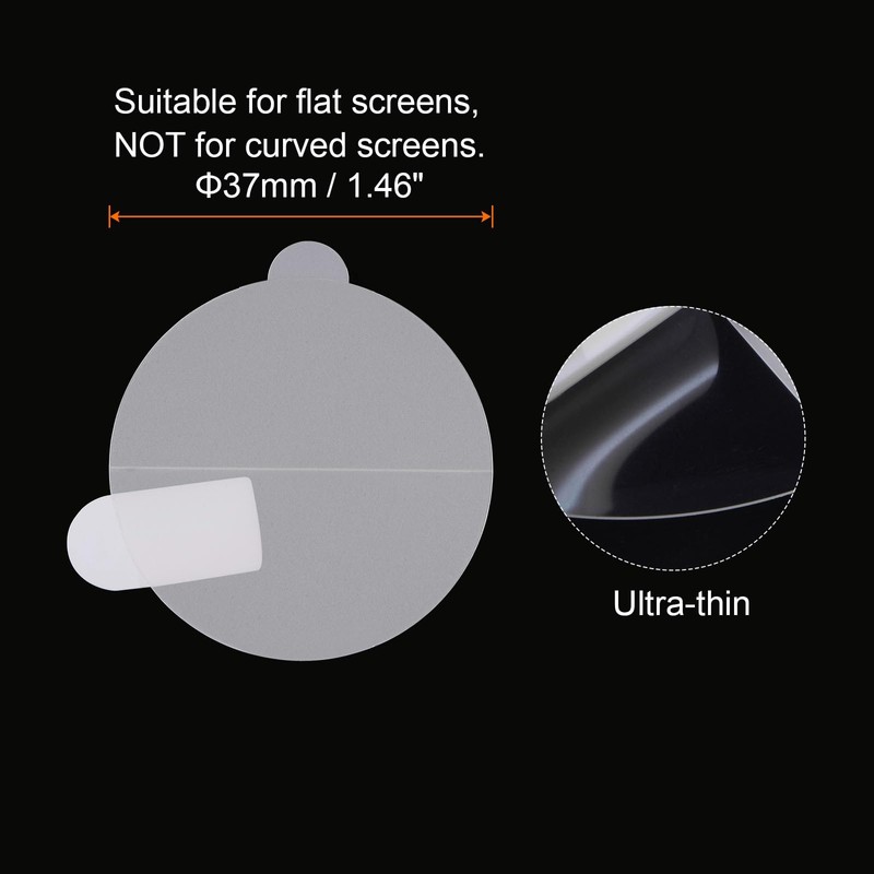 sourcing map Pack of 5 Protective Films 37 mm Soft