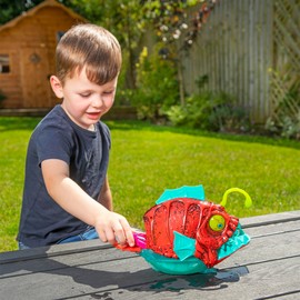 Teamsterz Colour Changing Piranha Power Wash Playset | Includes 1 Water Activated Colour Changing Car | Ideal Car Toys For Water & Bath Time | Kid's Play Vehicle Sea Animal Launcher Track Set | 3+