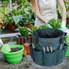 Heavy Duty Waxed Canvas Gardening Tote Bag - 14-Inch Water-Resistant