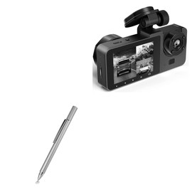 BoxWave Stylus Pen Compatible with EMRSTORES-Y15 Dash cam (2 in) - FineTouch Capacitive Stylus, Super Precise Stylus Pen - Metallic Silver