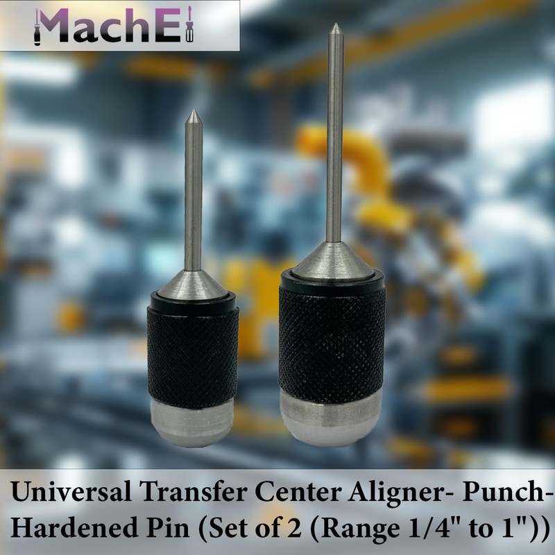 MachEl Universal Transfer Center Aligner with Punch-Hardened Pins (Set of