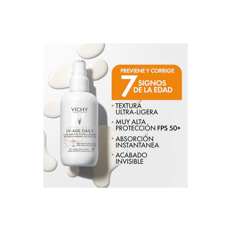 Vichy Capital Soleil UV-Age Daily FPS50+ Protector Solar Facial Uso