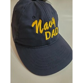 Eagle Crest NAVY DAD  BASEBALL CAP BY EAGLE CREST MADE  in USA NAVY BLUE Military Dad Hat