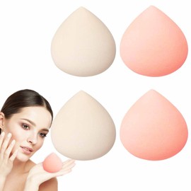 4PCS Marshmallow Sponge Makeup Set Pink Makeup Sponges Latex Free Sponges Beauty Blenders Makeup Foundation Sponge Ultra Soft Makeup Sponge for Foundation, Creams and Powders