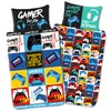 Gamer Single Duvet Cover - Gamers Respawn Level Up Design