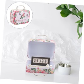 Operitacx 4pcs Box Lash Containers Eyelash Case Eyelash Storage Case Eyelash Packing Case Small Travel Suitcase Lash Packaging Mini Cosmetics Case Mini Travel Containers Mini Suitcase Metal