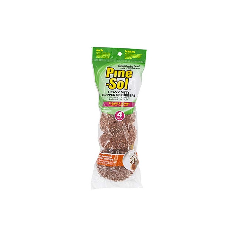 Pine-Sol Heavy-Duty Copper Scrubbers | Premium Scrub Sponges for Cast