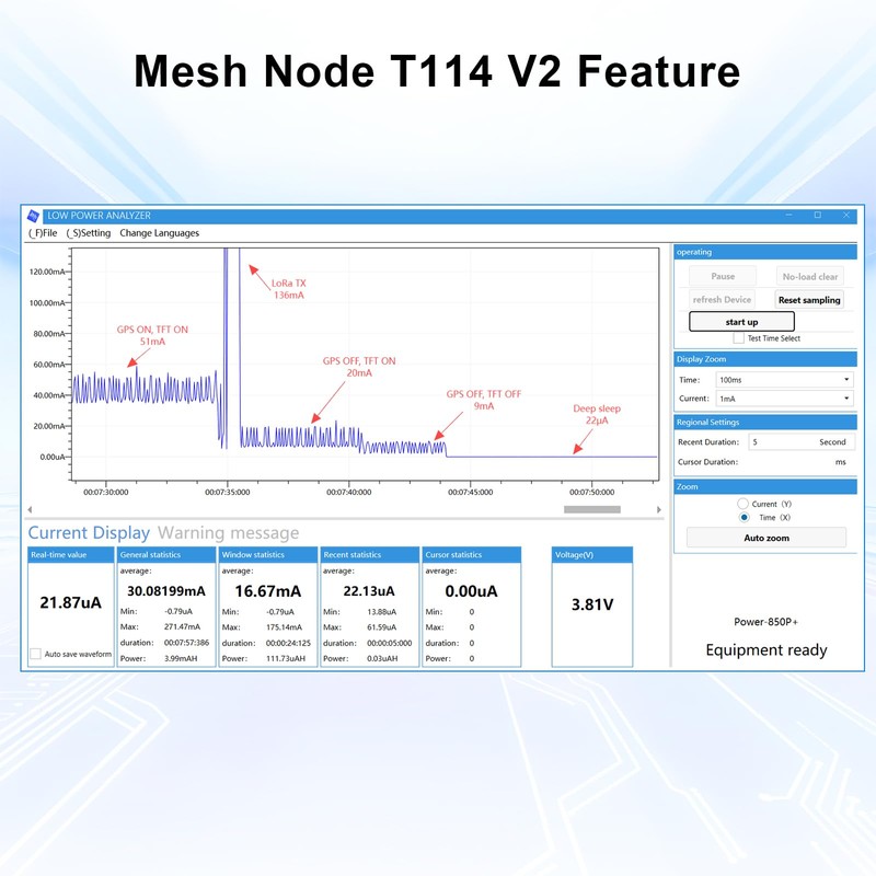 Mesh Node T114 V2 lorawan for Meshtastic Module Binghe Meshtastic