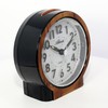Alarm clock without ticking silent with light snooze quartz analogue