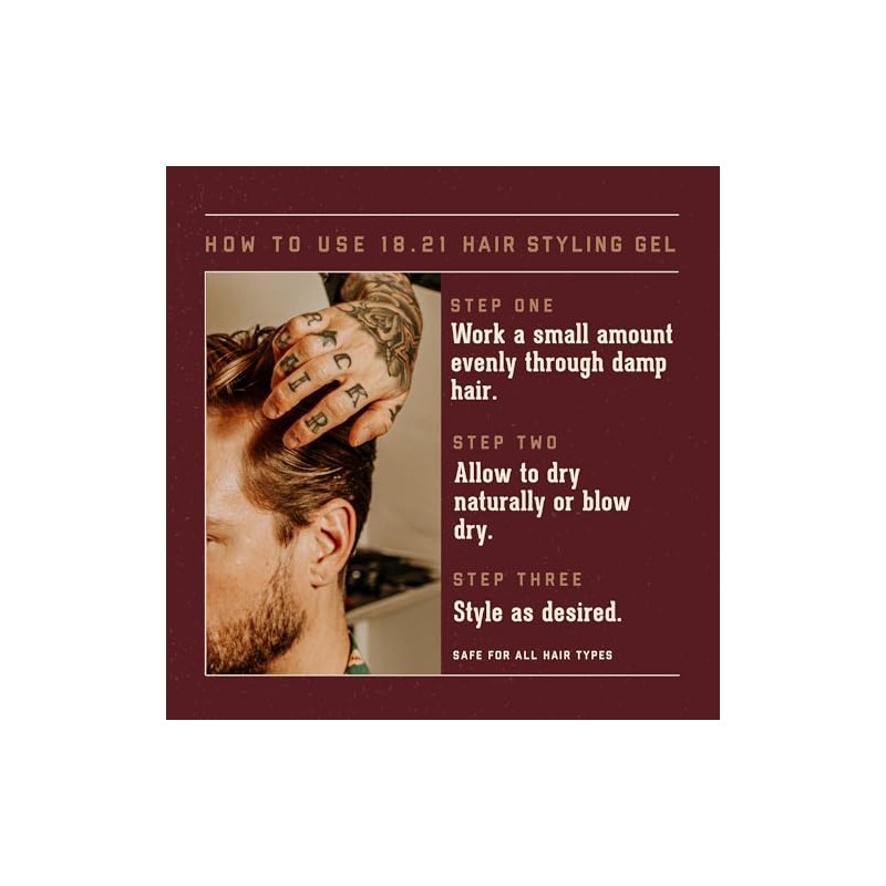 18.21 Man Made ® Gel para Cabello Sweet Tobbacco 100