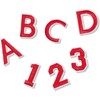 Bright Creations Red Alphabet Letter and Number Iron On Patches