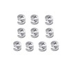 Silver Tone Furniture Connector Camlock Fittings Mini Fix Casing, Pack