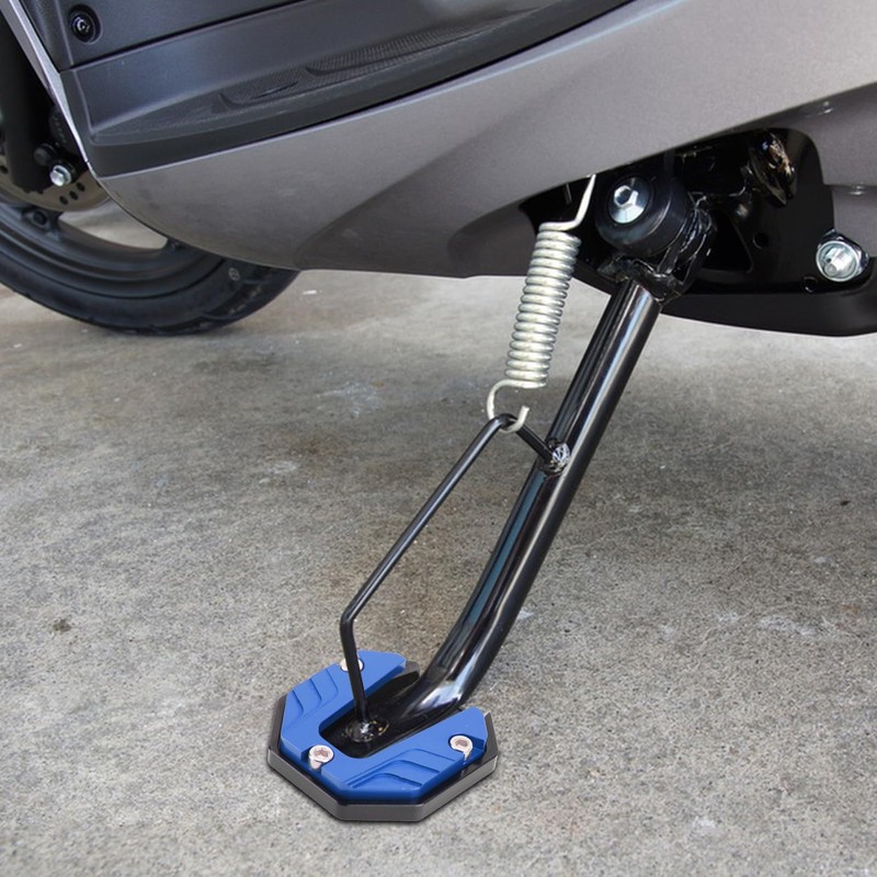 WODHMIEY Motorcycle Kickstand Extender,Motorcycle Side Stand Plate Pad,Foot Side Stand