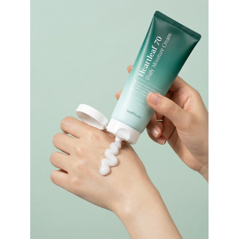 Mediflower Houttuynia cordata 70 daily moisturizing cream 120ml / 메디플라워
