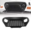 IBESTWOLF Matte Black Front Grill Grille with Mesh for 1997-2006