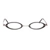 [Henghao] 老眼鏡 ブルーライトカット レトロ メタルフレーム 軽量老眼鏡 おしゃれリーディンググラス シニアグラス H6018 (ブラック,