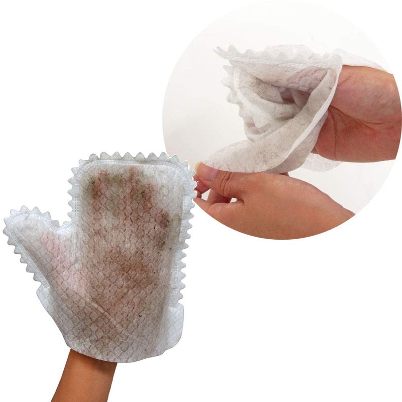 Fujipacks Hanbai Cleaning Mittens with Knurled Mittens + (Plus) Single