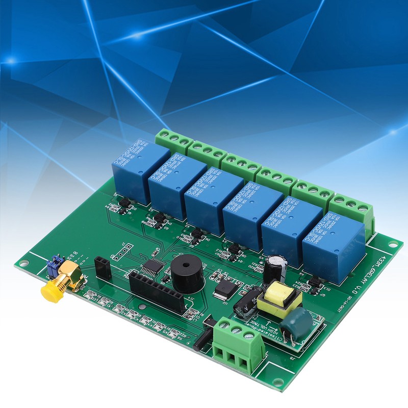 Relay Board 6 Channel RF Remote Control Relay Module for