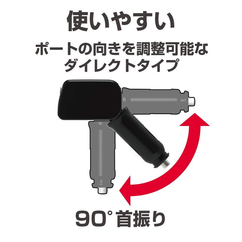 Seikou Sangyo EM-161 Car Accessories Power Socket EXEA Monitor USB