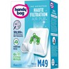 Handy Bag Staubsaugerbeutel, für Miele, luftdichter Verschluss, Filter Öko, M50