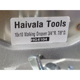 Haivala 10" x 10" Walking Groover w/ 3/4" R. & 7/8" Deep Groove HG4104