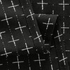 MIULEE Decorative Back Tab Linen Curtains with Geometric Pattern for