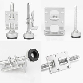 Tahikem 4 Pack Heavy Duty Leveling Feet, Furniture Leg Adjustable Load Levelers Foot, Furniture Leveler Leg, Leveling Height for Workbench Cabinet Pool Table Bench Machine Cabinet Refrigerator Feet