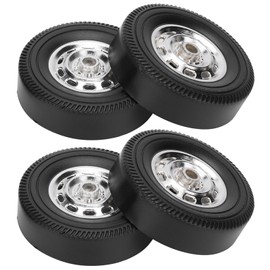 4Pcs Metal Drifting Rubber Wheel Tire Replacement Accessory for WPL D12 1/10 RC CarA type