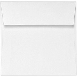 LUXPaper 9 1/2 x 9 1/2 Square Envelopes in 70 lb. Bright White for 9 1/4 x 9 1/4 Cards, Mailing Wedding Invitations, Business Event Invites, and Thank You Notes, 50 Pack (White)
