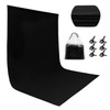 Miorkly 1.8 x 2.8 m Black Photo Background, Thick Black