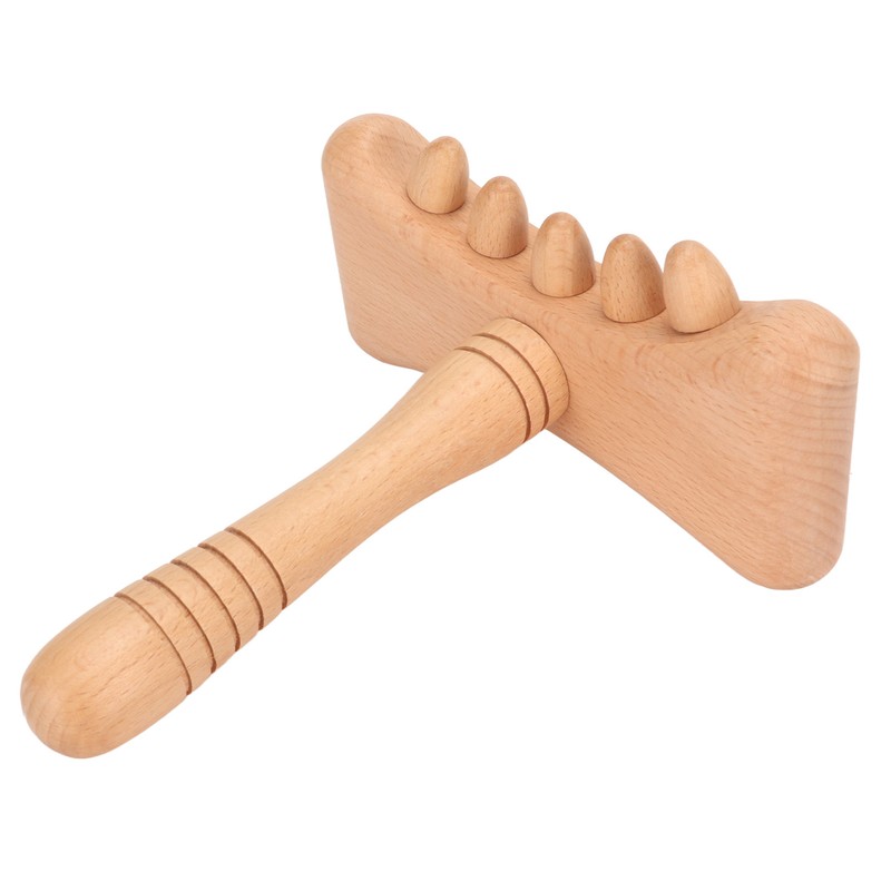 Wooden Gua Sha Tool Portable Rounded Edges Wood Scraping Massage