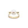 Palas Jewellery Women's Prosperity Pearl Spinning Ring, Gold, Small