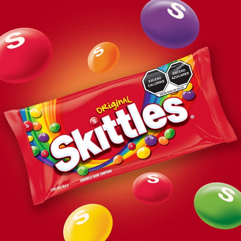 Skittles Dulces caramelo suave original 10 piezas de 54.4g -