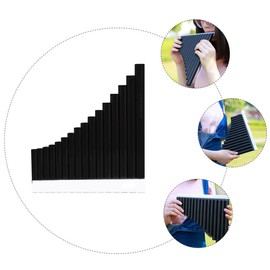 SAFIGLE 1set Professional Panpipe Flute c Key Portable Pan Flute for Beginners Melodious Sound and Accurate Tone Musical Instrument for Learning and Performance Black