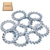 SKIR'CO (Pack of 50) Galvanised Flap Washers M10 External Locking